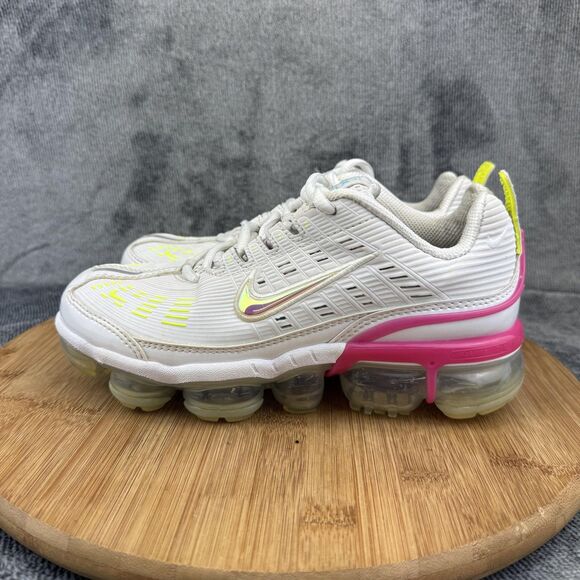 Nike Air VaporMax 360 Shoes Womens Size 6 White Pink Volt Running CQ4538-001 - Picture 3 of 9